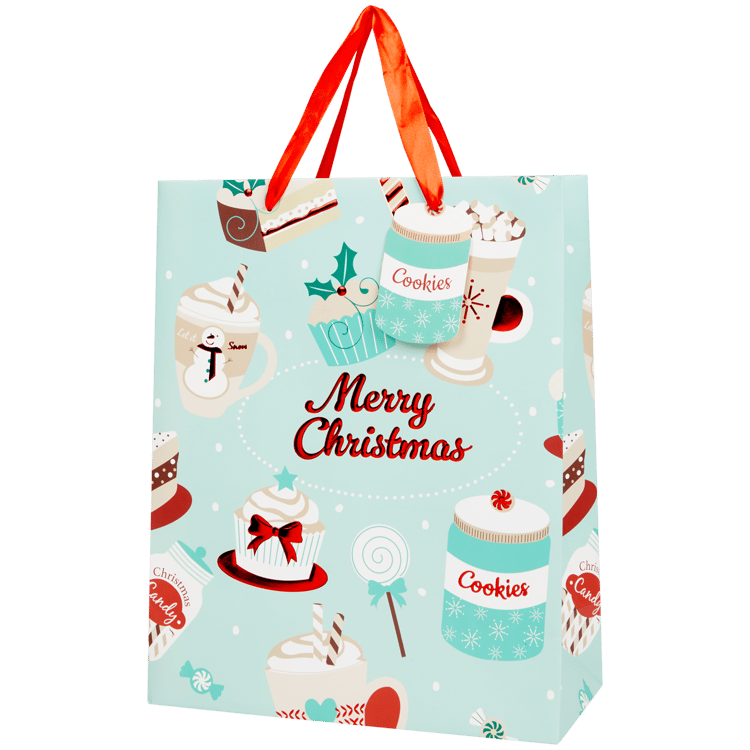 Weihnachtliche Geschenktasche