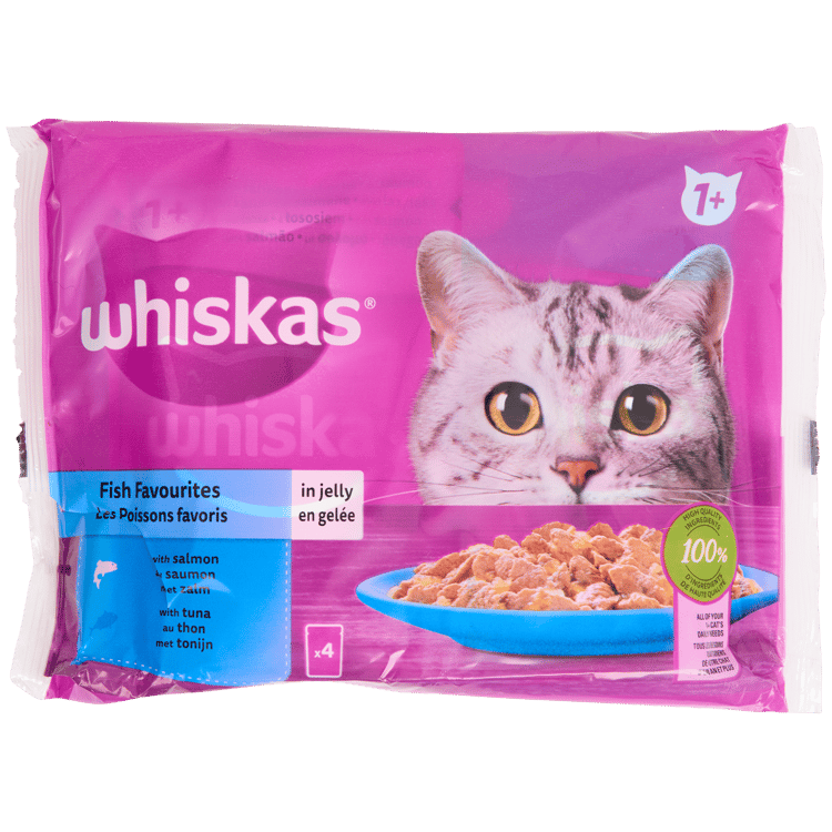 Nourriture humide pour chat Whiskas Saumon et thon