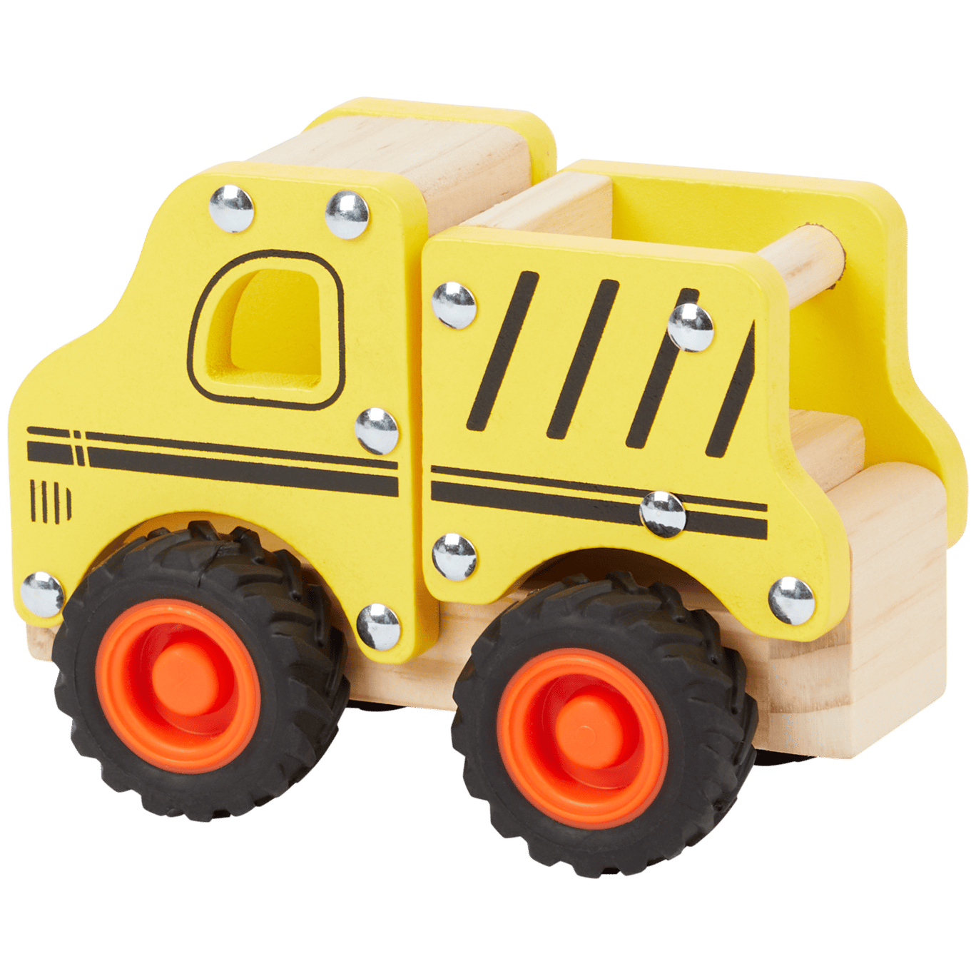 Set de 5 petits véhicules Plan Toys PT6285 - Véhicules en bois - Petites  voitures en bois