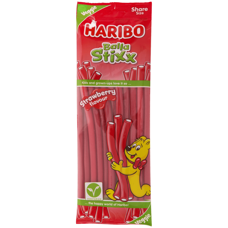 Haribo Balla Stixx Aardbei