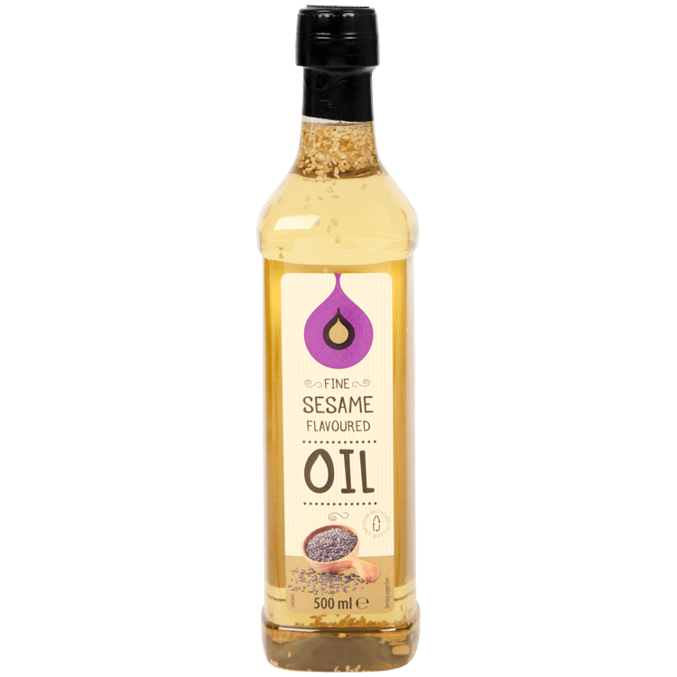 Olio di sesamo con semi