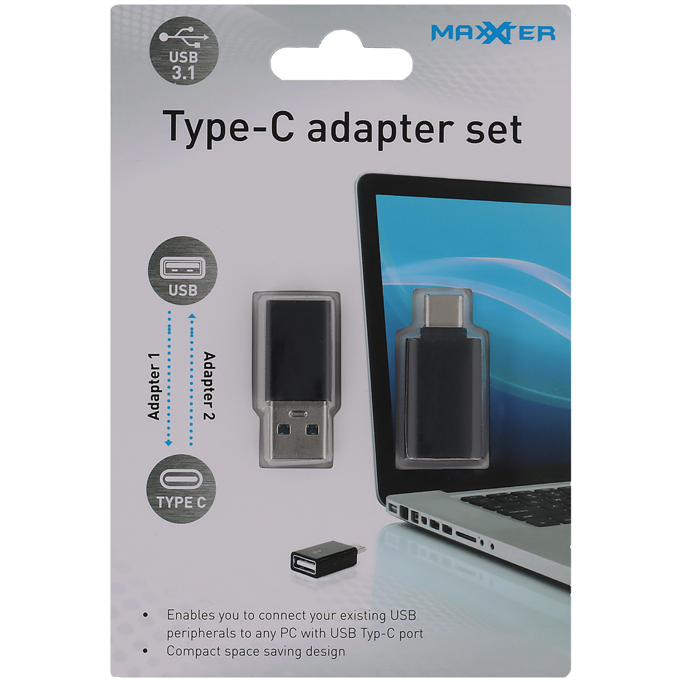 Uit Assortiment Dwaal Maxxter USB type-C adapterset | Action.com