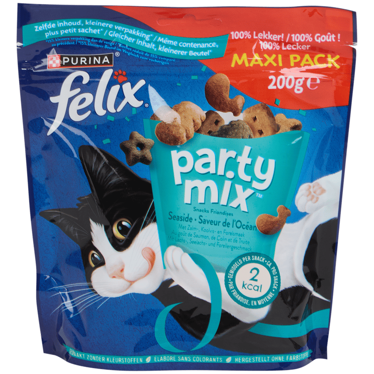 Felix Party Mix kattensnacks Seaside