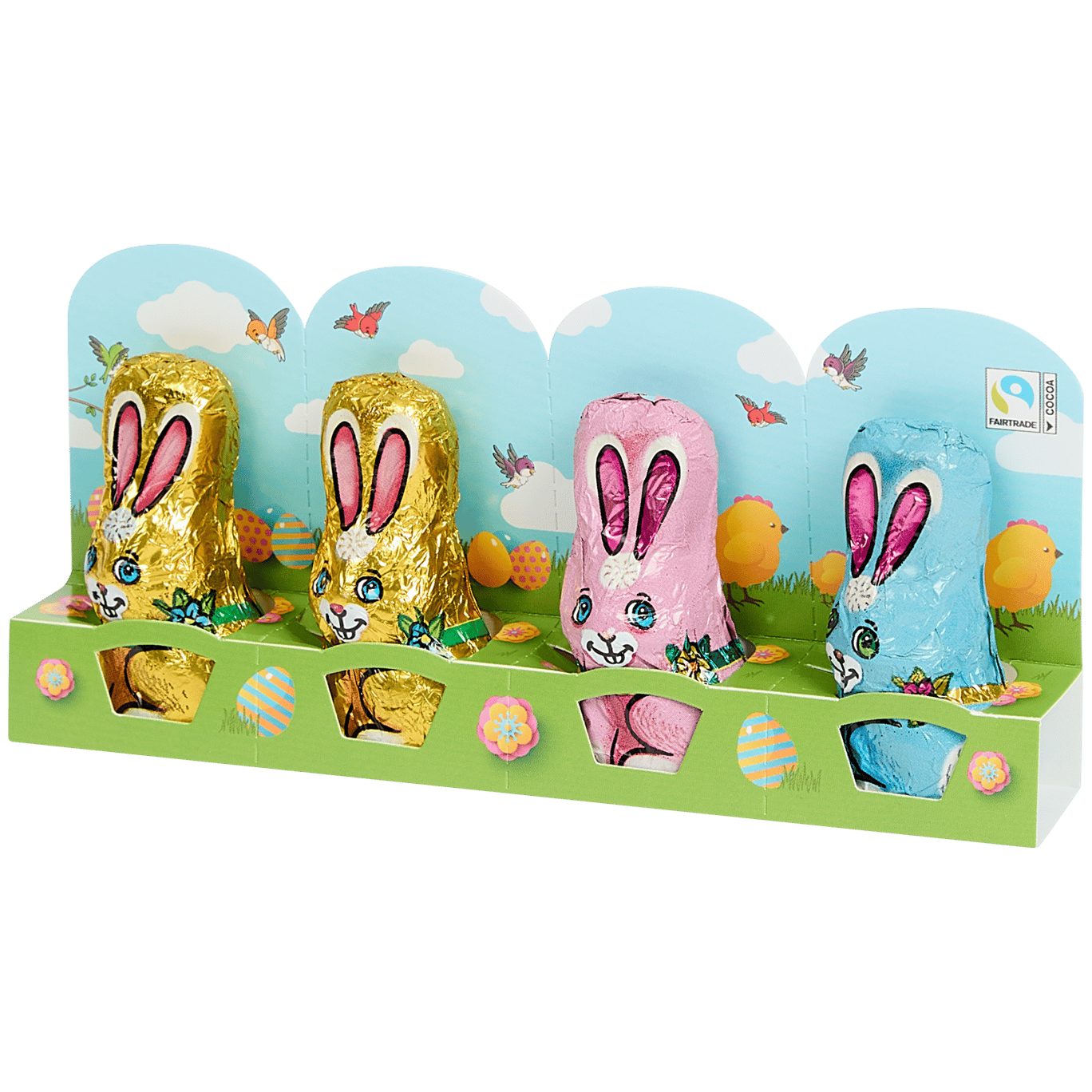 Conigli pasquali di cioccolato