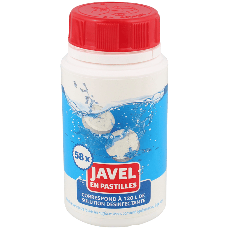 Tablettes d'eau de javel