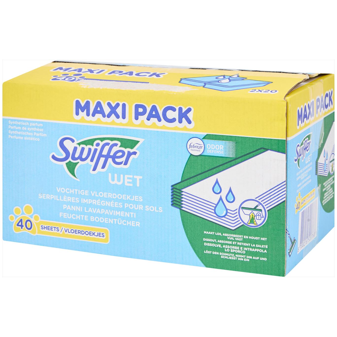 Lingettes humides pour balai Swiffer Wet