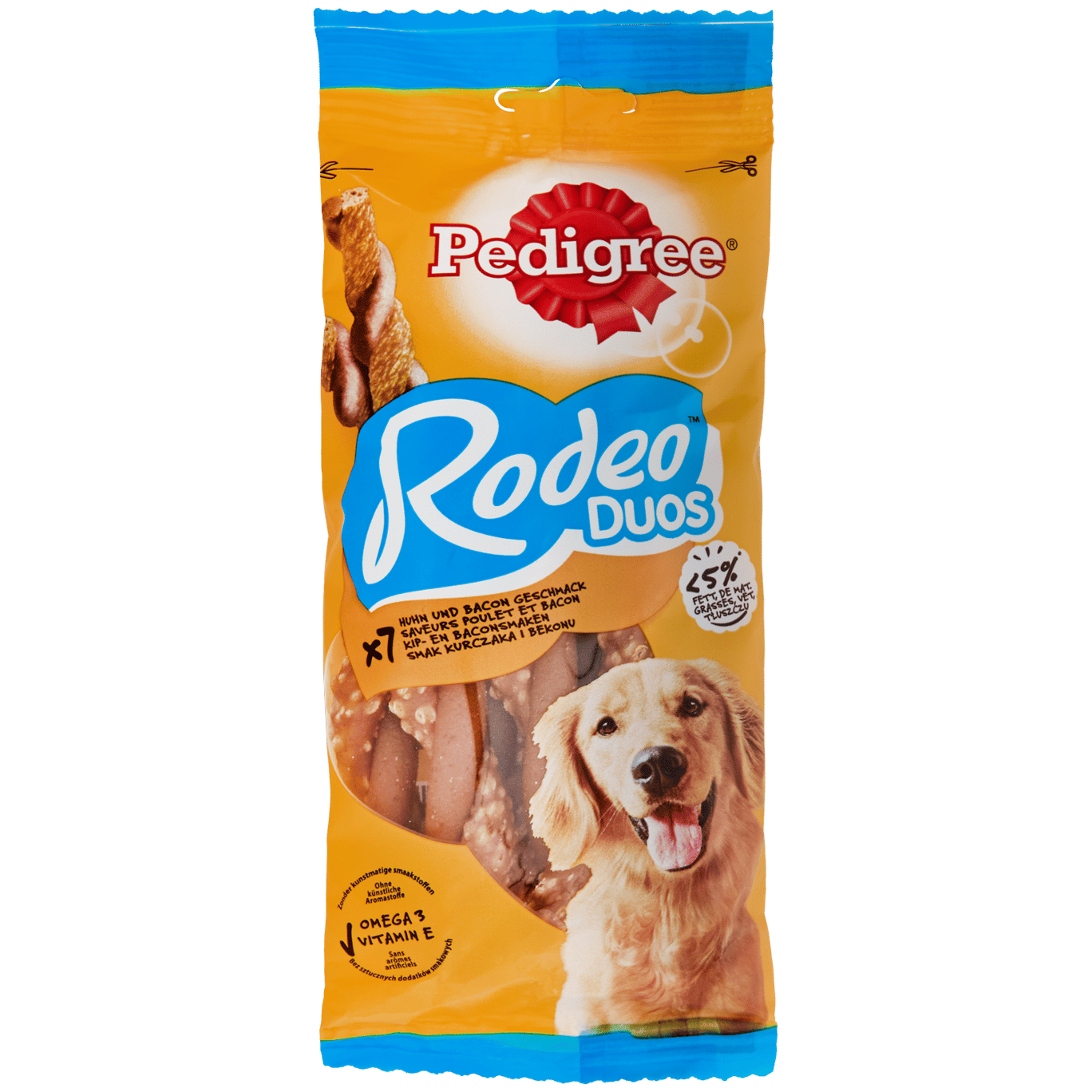 Friandises à mâcher Pedigree Rodeo Duos Poulet & Bacon