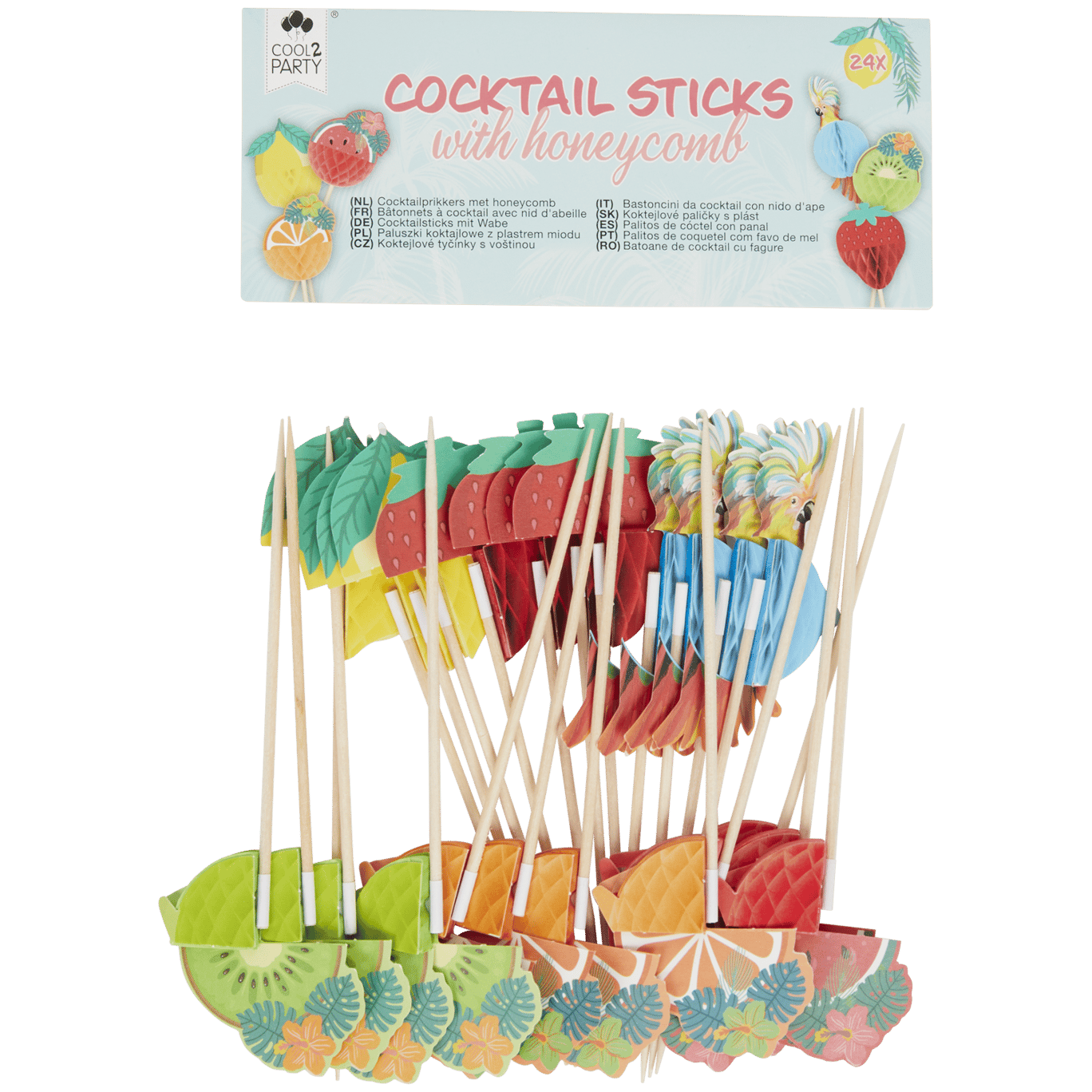 Sommerliche Cocktailsticks