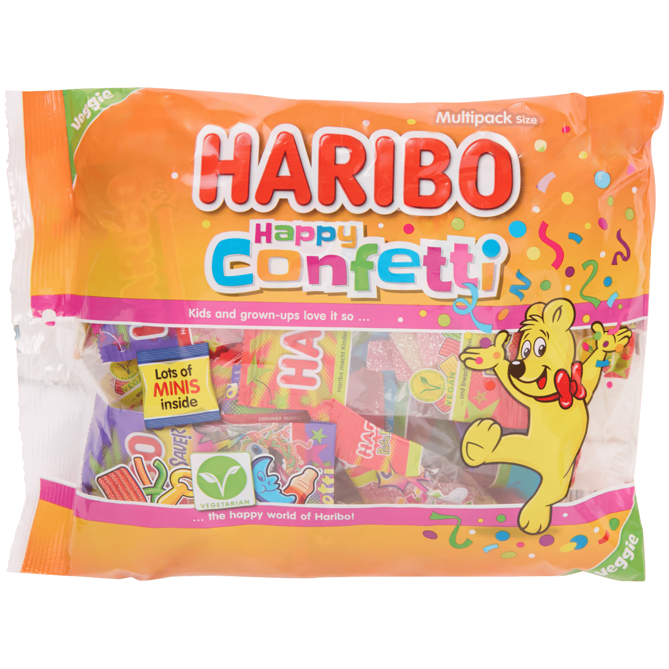 V malých baleniach Haribo Happy Confetti