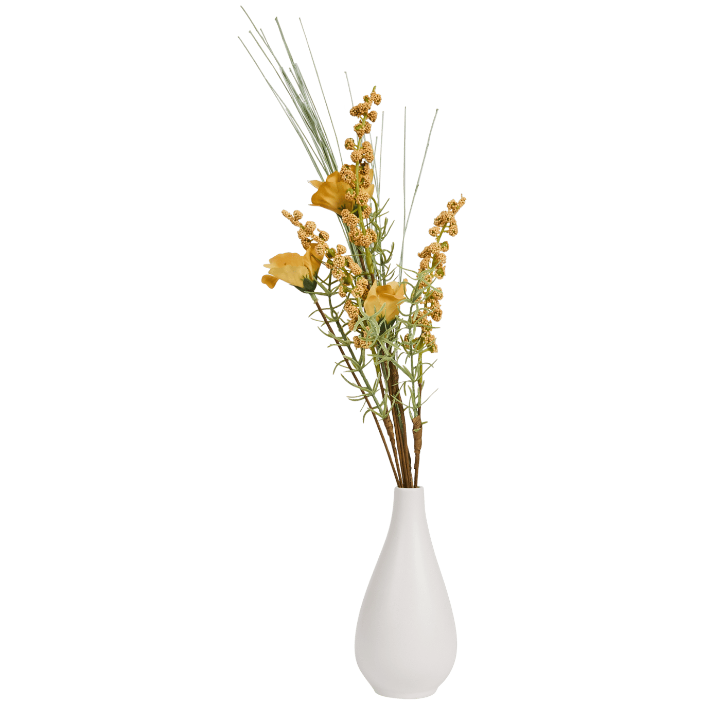 Fleurs artificielles dans un vase