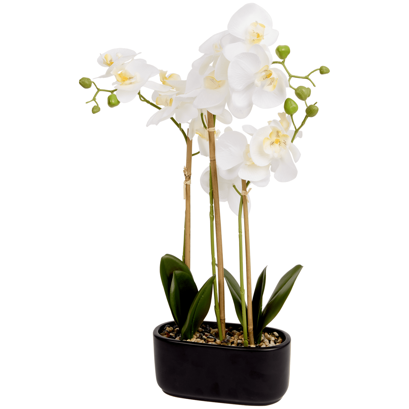 Orquídea artificial em vaso