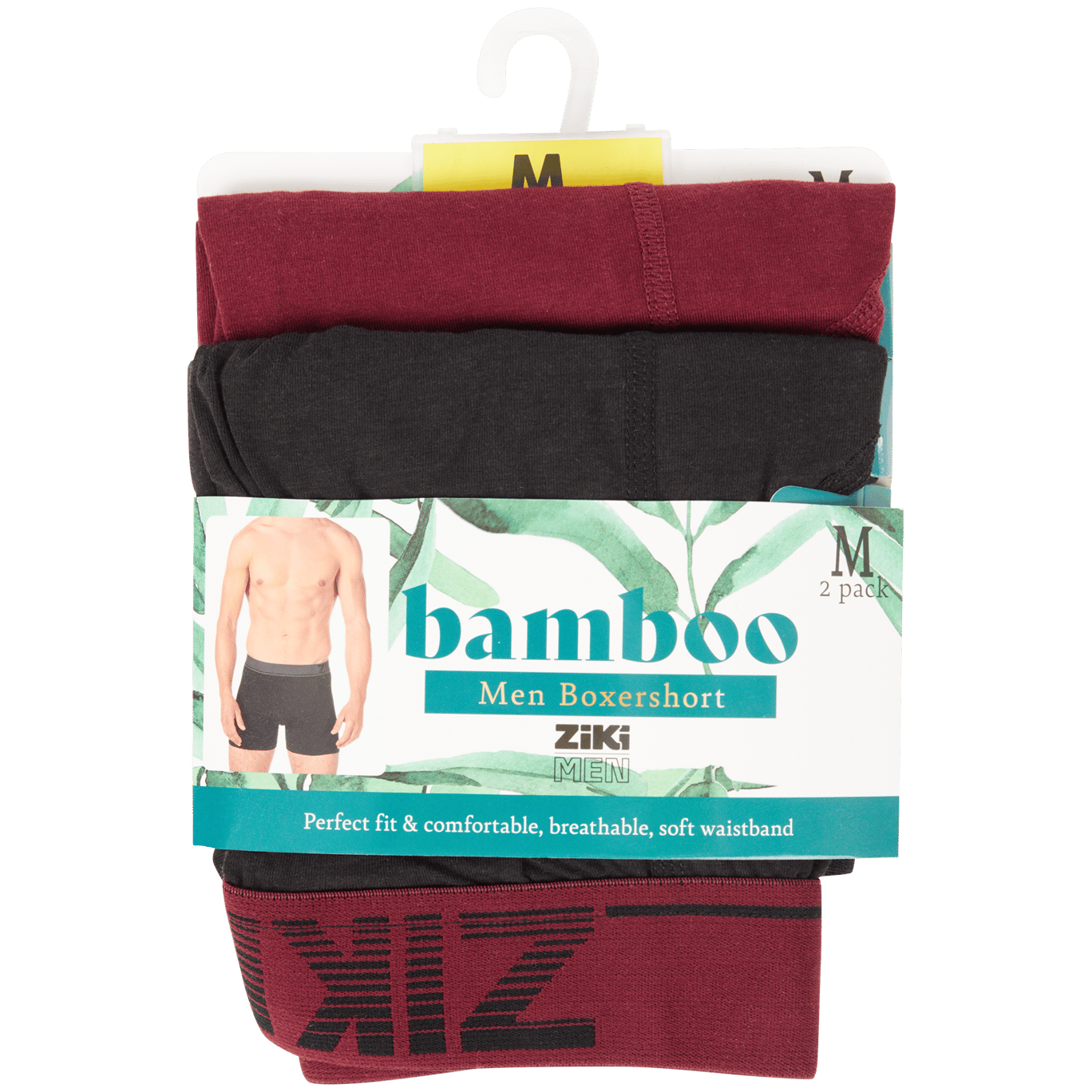 Ziki bamboe boxershorts Man 2 Stuks Action