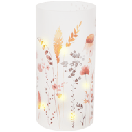 Lampe avec imprimé floral