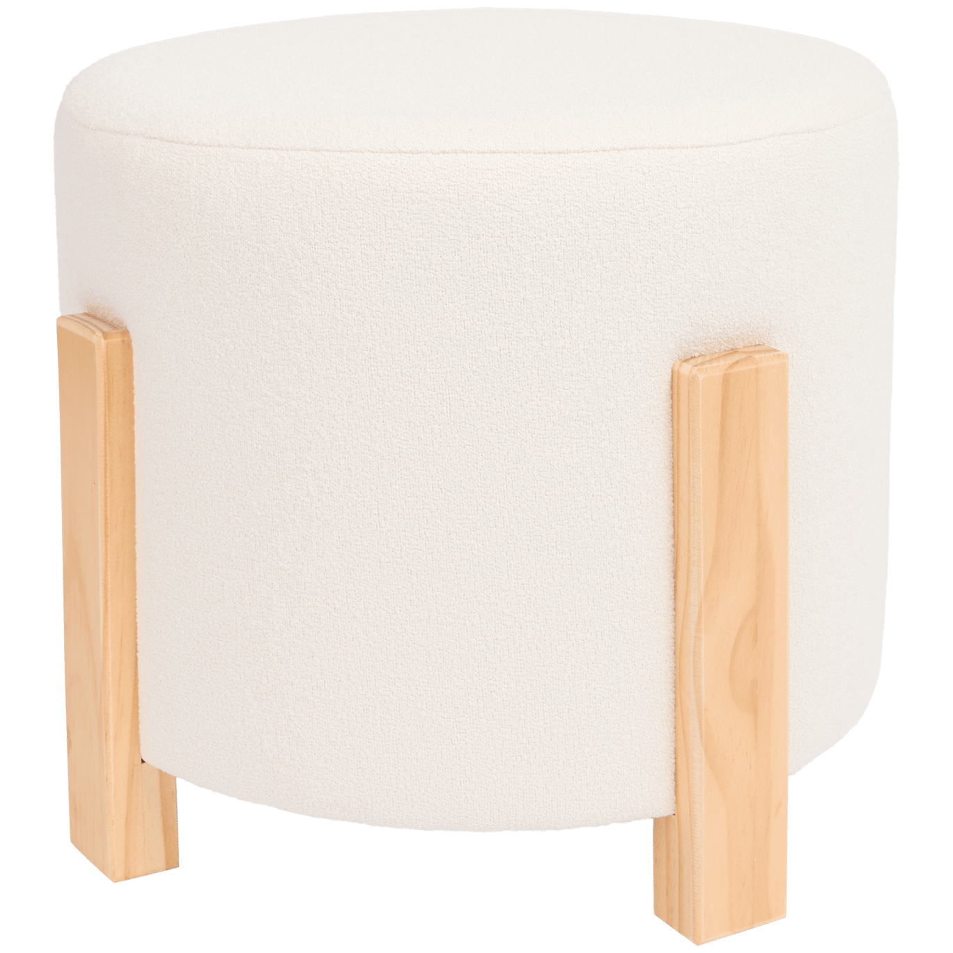 Pouf Studio Home Con gambe in bambù