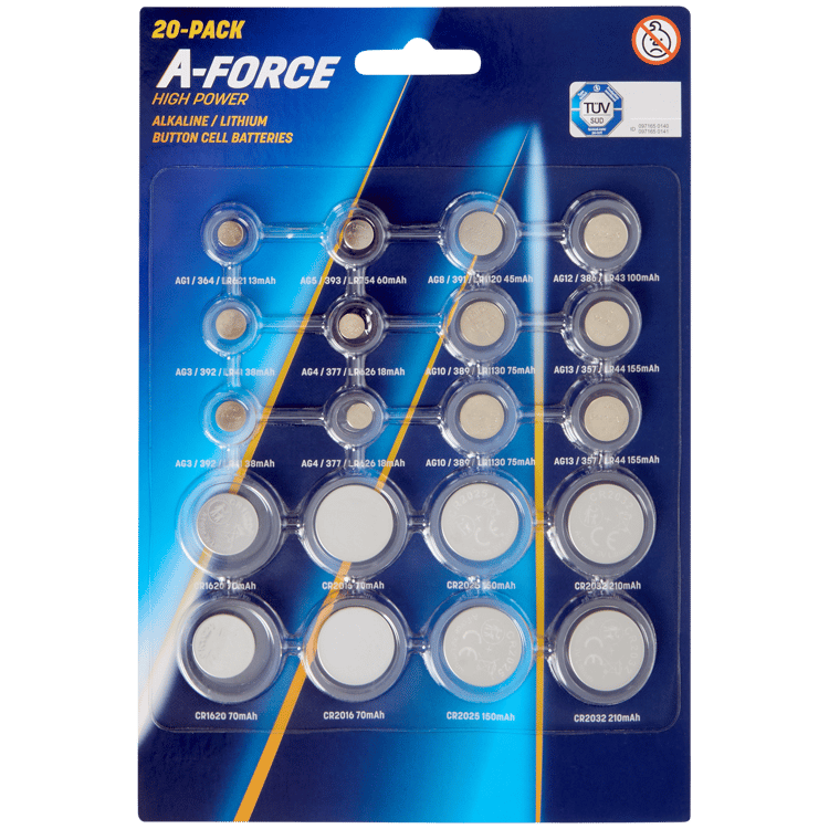 A-Force Lithium-Knopfzellenbatterien