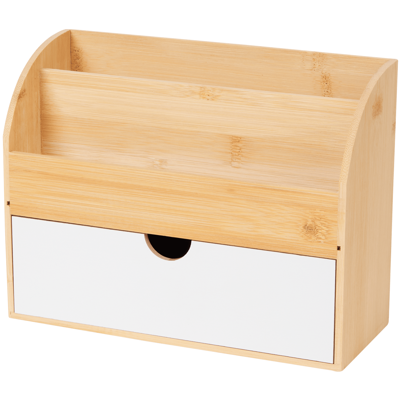 Porte-courrier en bambou Avec tiroir