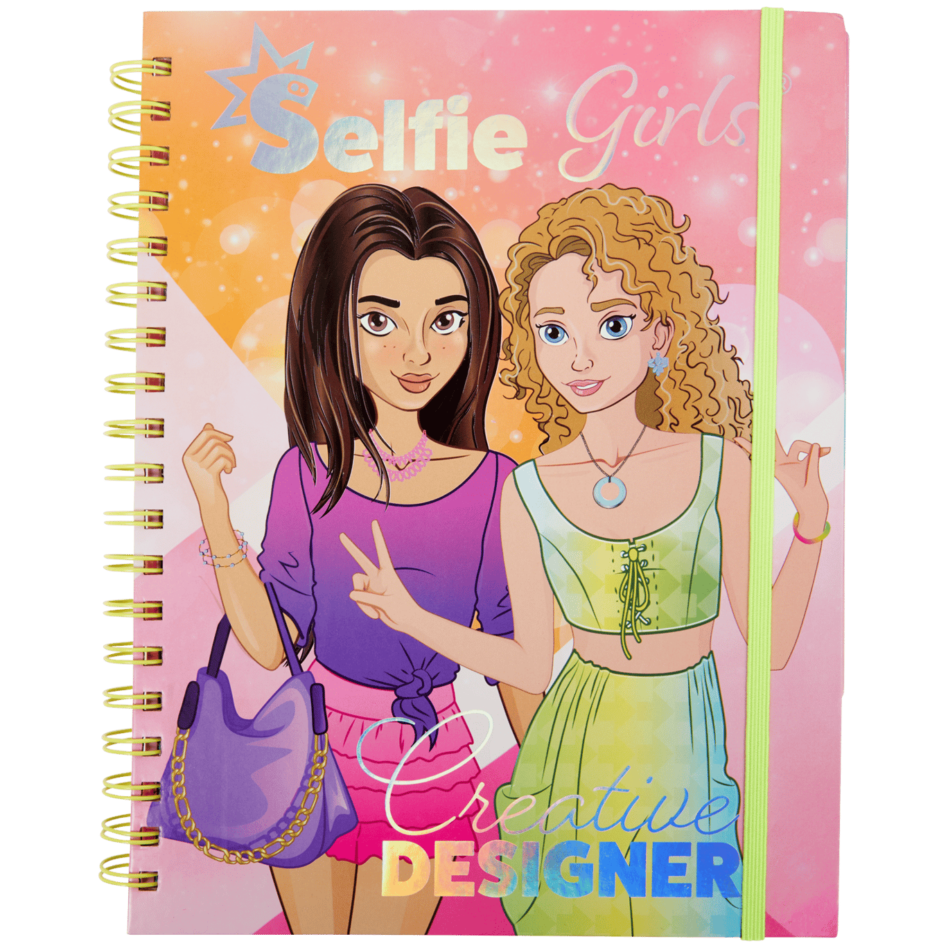 Livre de coloriage Selfie Girls Creative Designer