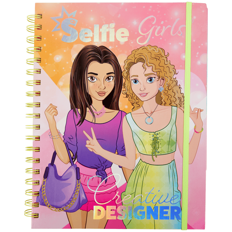 Selfie Girls Creative Designer Designer-Malbuch