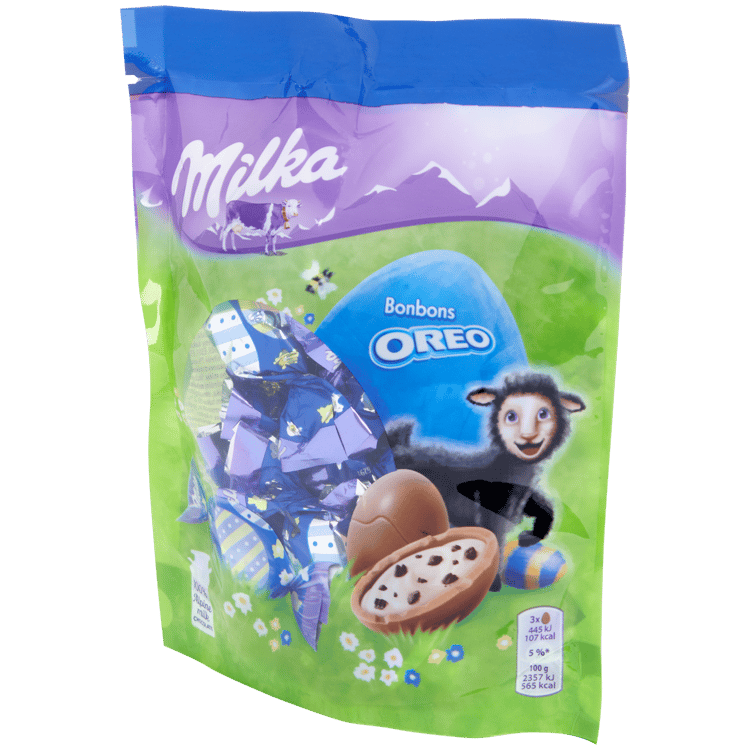 Huevos de Pascua de chocolate Milka Oreo