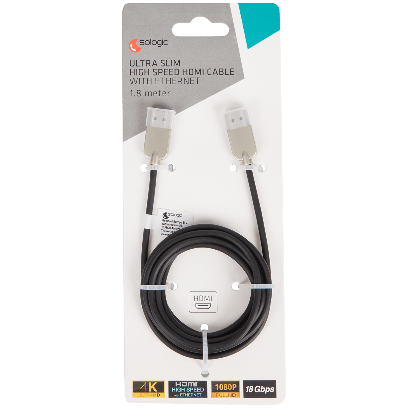Kabel ethernet i HDMI Sologic