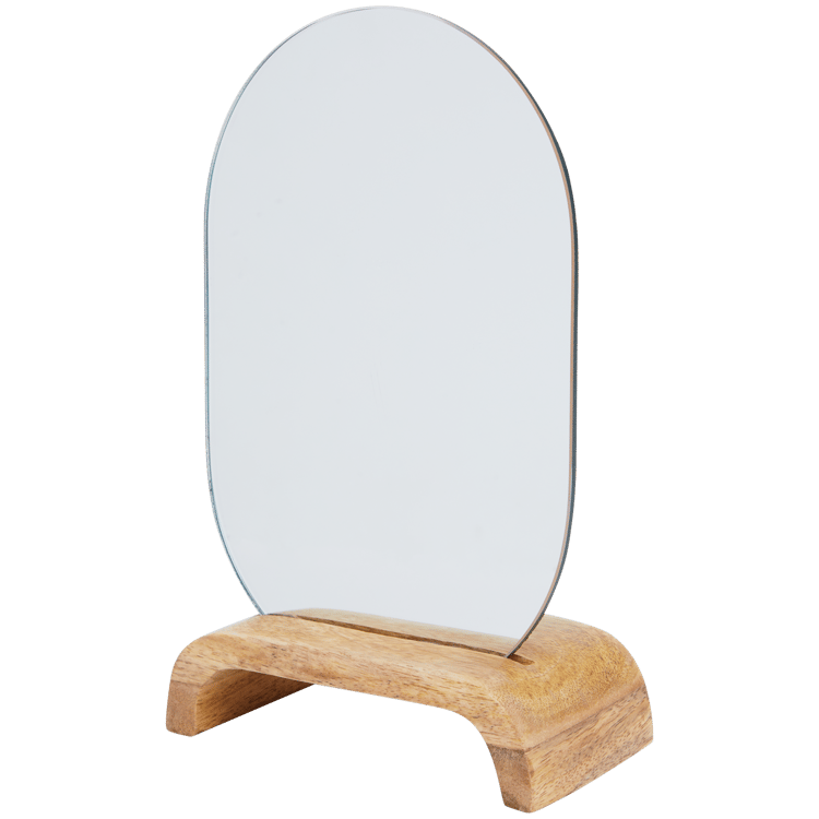 Miroir avec support en manguier