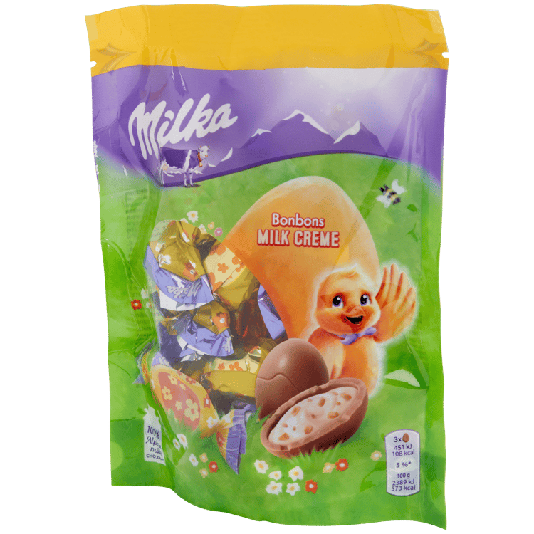 Huevos de Pascua de chocolate Milka
