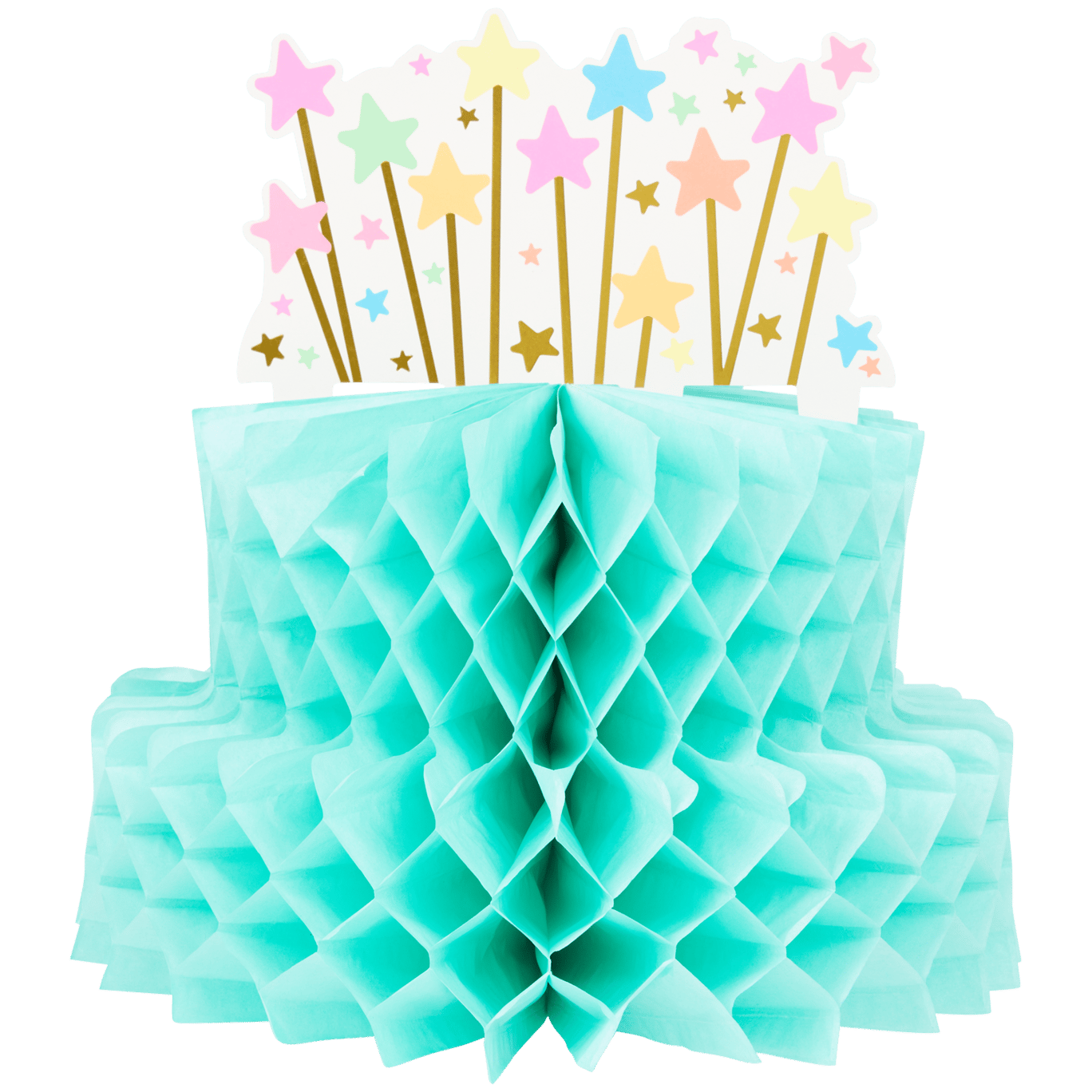 Ciasto-dekoracja w kształcie plastra miodu