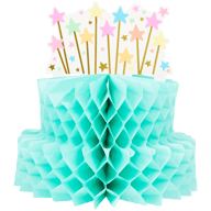 Ciasto-dekoracja w kształcie plastra miodu