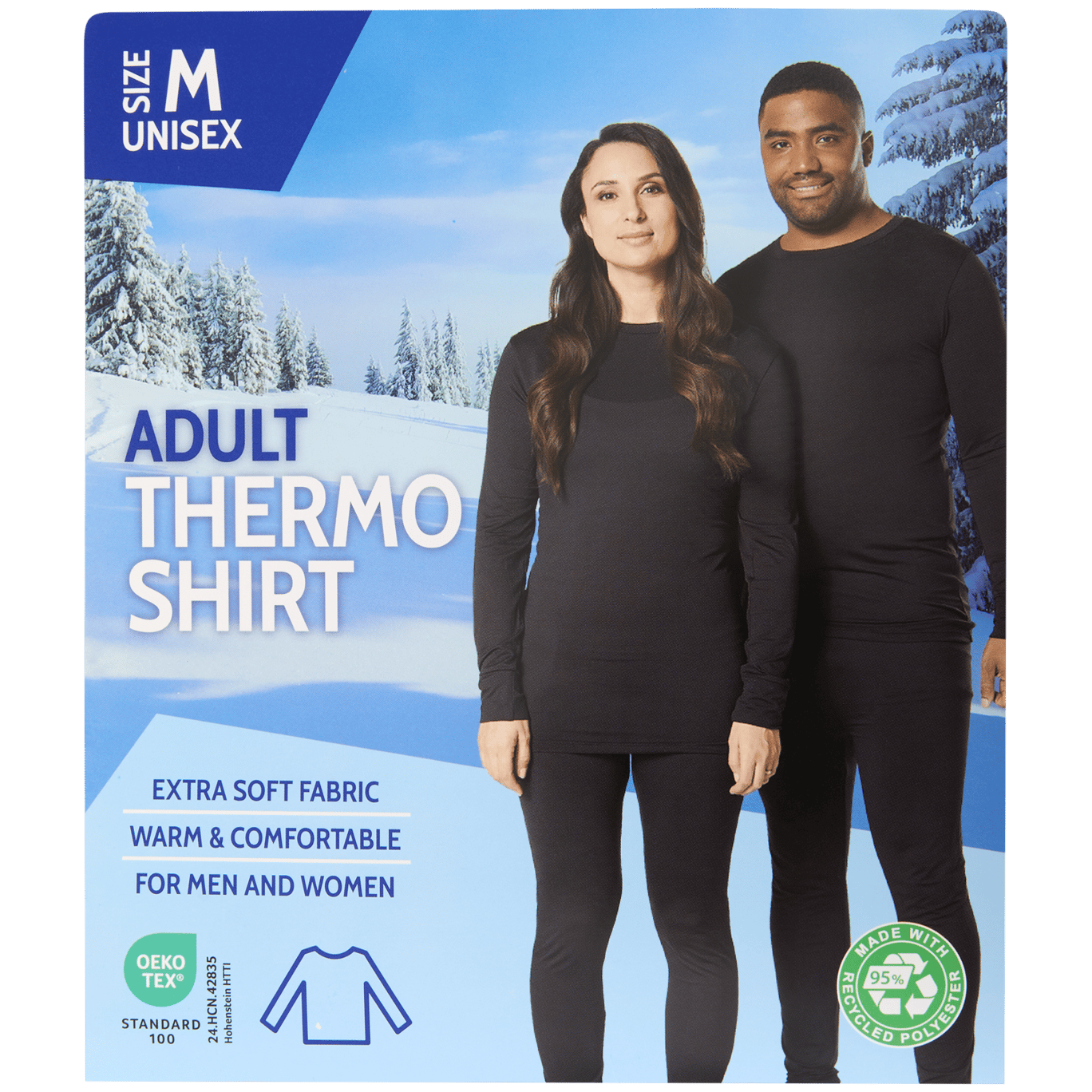 T-shirt thermique unisexe