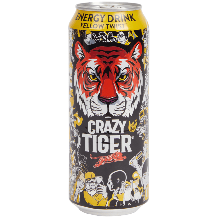 Bebida energética Crazy Tiger Yellow Twist