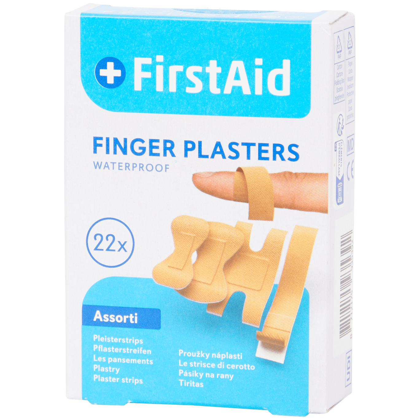Tiritas para los dedos First Aid Resistente al agua