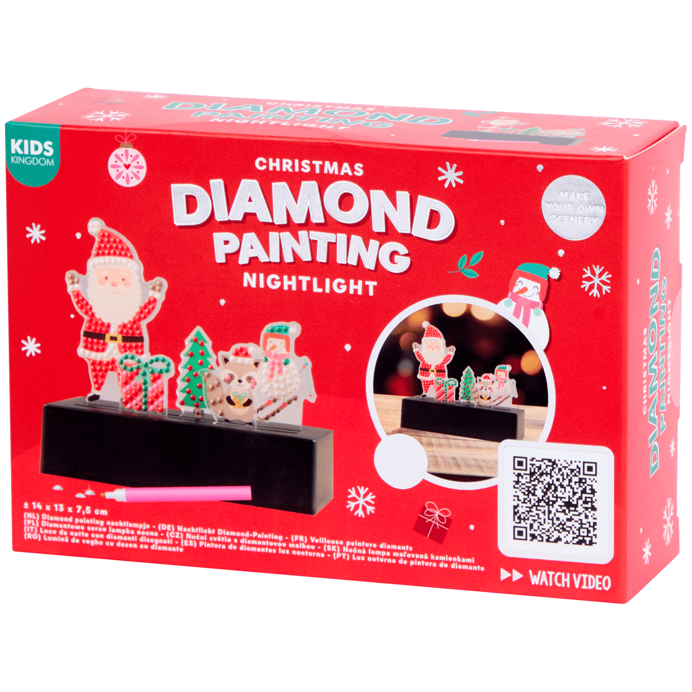 Peinture diamant veilleuse de Noël Kids Kingdom