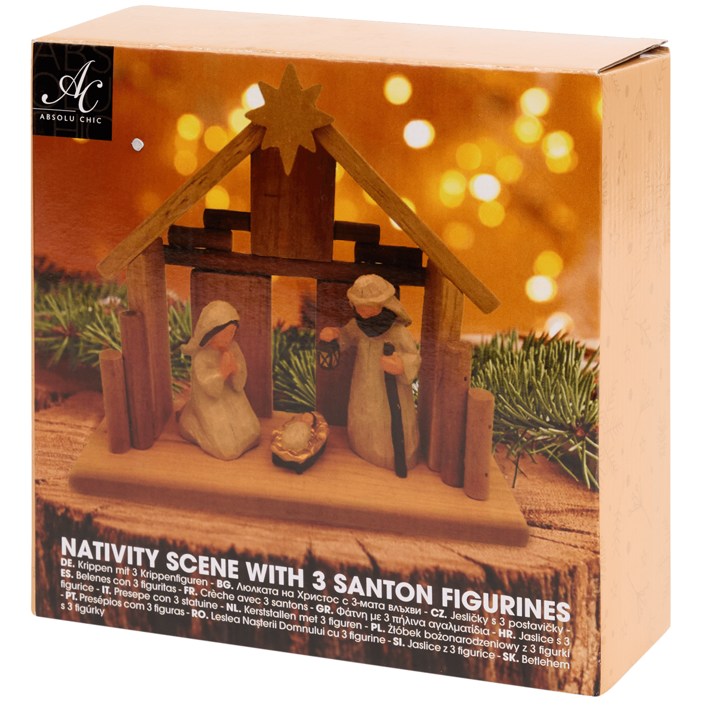 Presepe in legno Absolu Chic