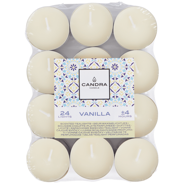 Bougies chauffe-plats parfumées Candra Vanille