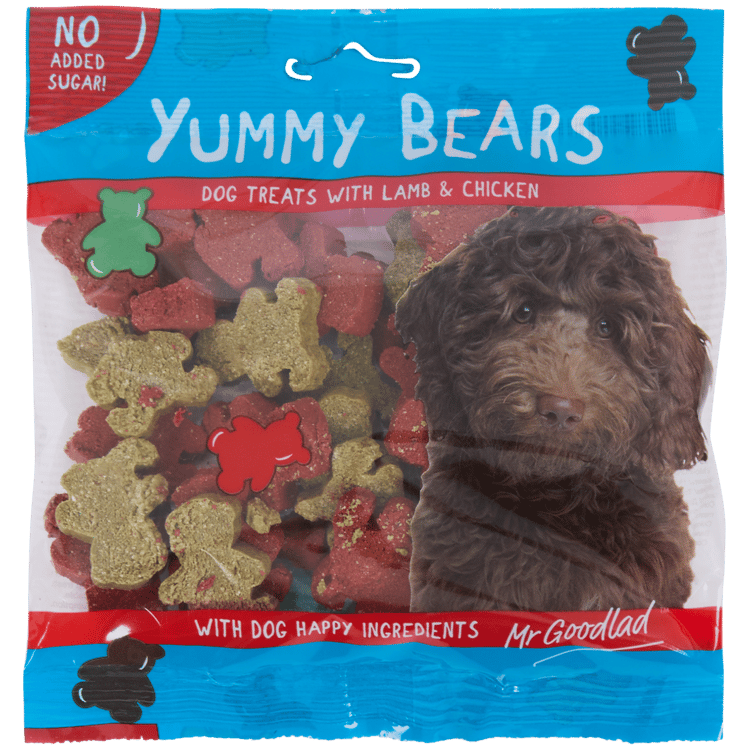 Mr. Goodlad Yummy Bears hondensnack Lam en Kip