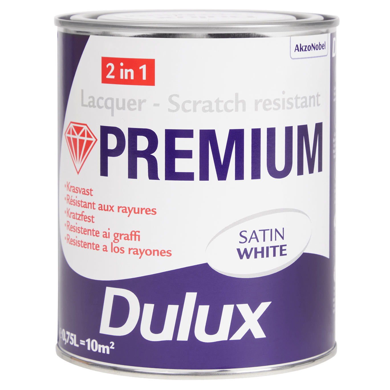 Dulux Premium acryllak satin white