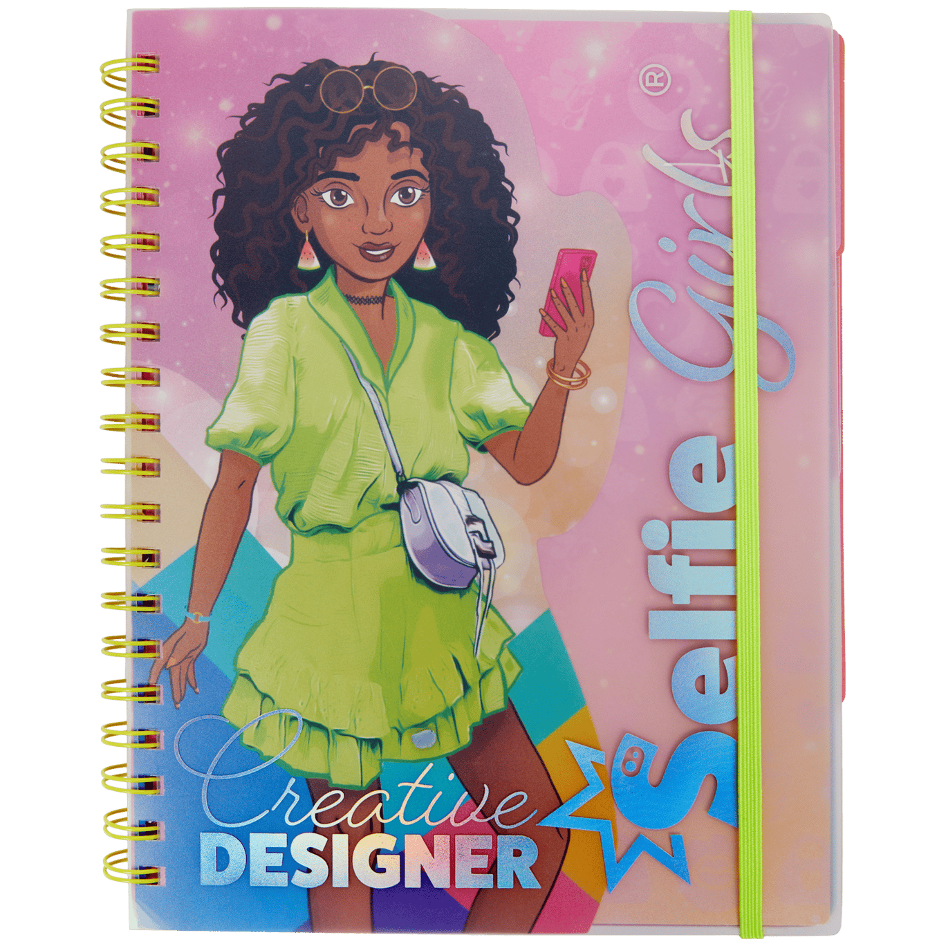 Livre de coloriage Selfie Girls Creative Designer