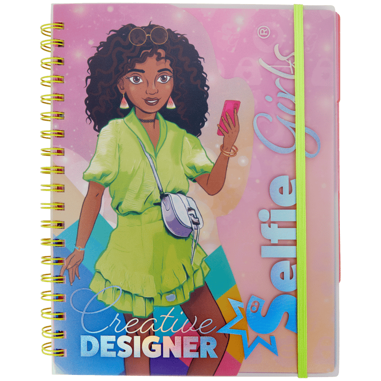 Libro para colorear Selfie Girls Creative Designer