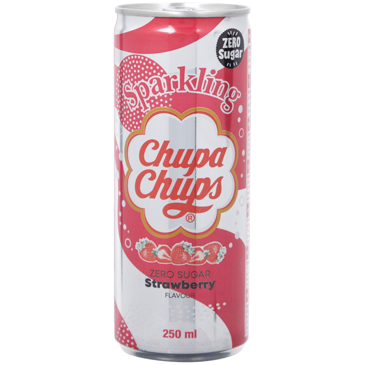 Chupa Chups Erfrischungsgetränk Zero Sugar Erdbeere