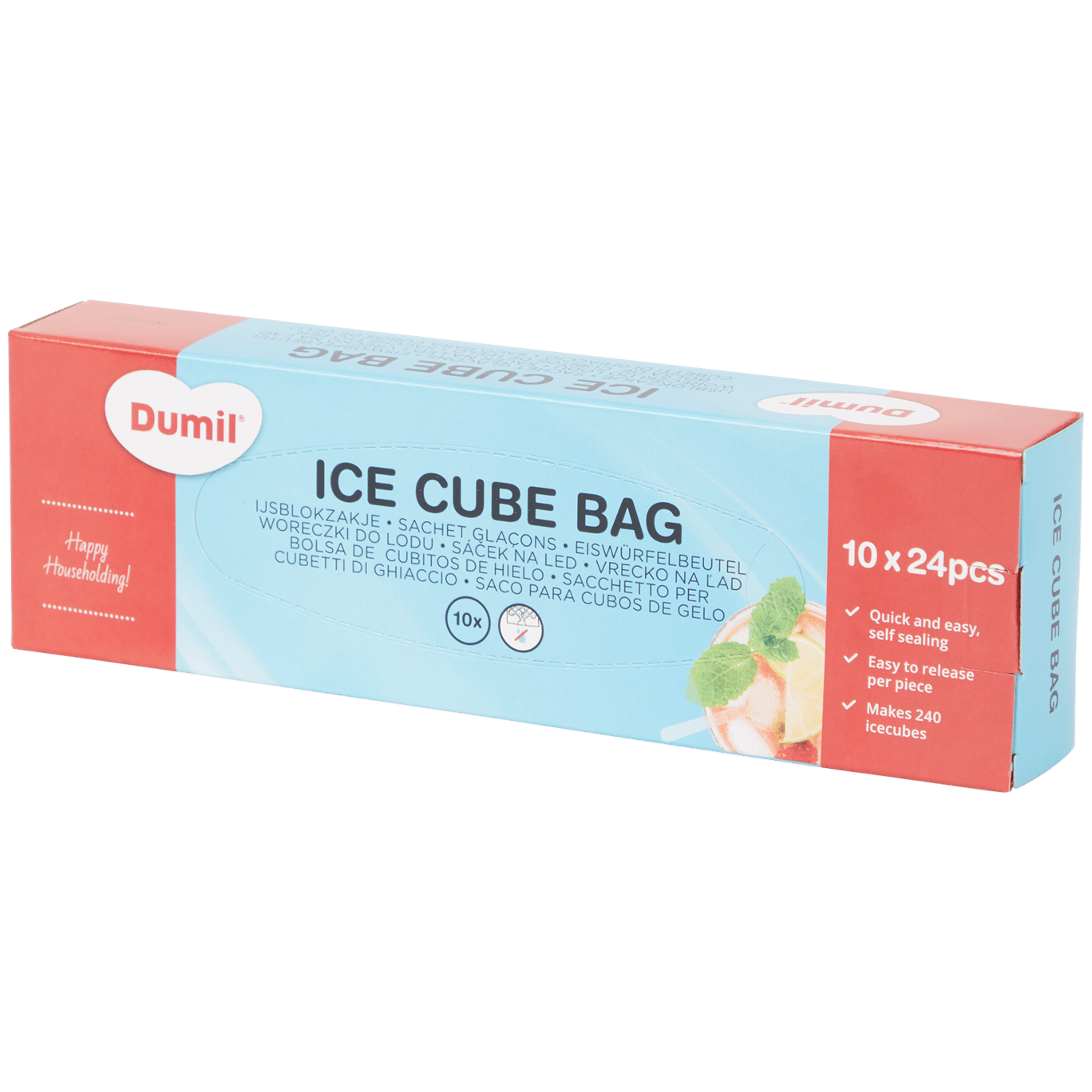 Bolsas de cubitos de hielo Dumil