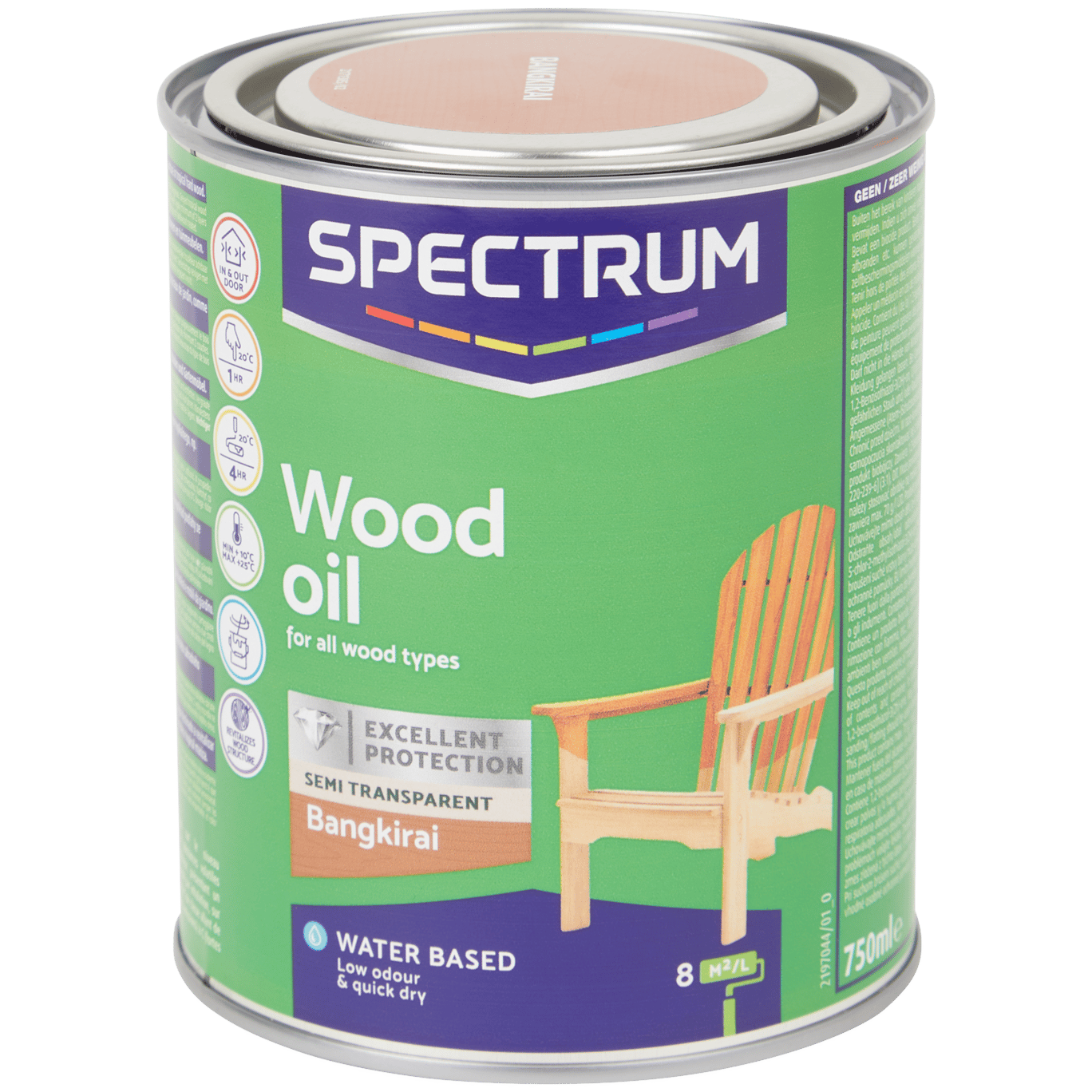 Olio universale per la cura del legno Spectrum Bangkirai
