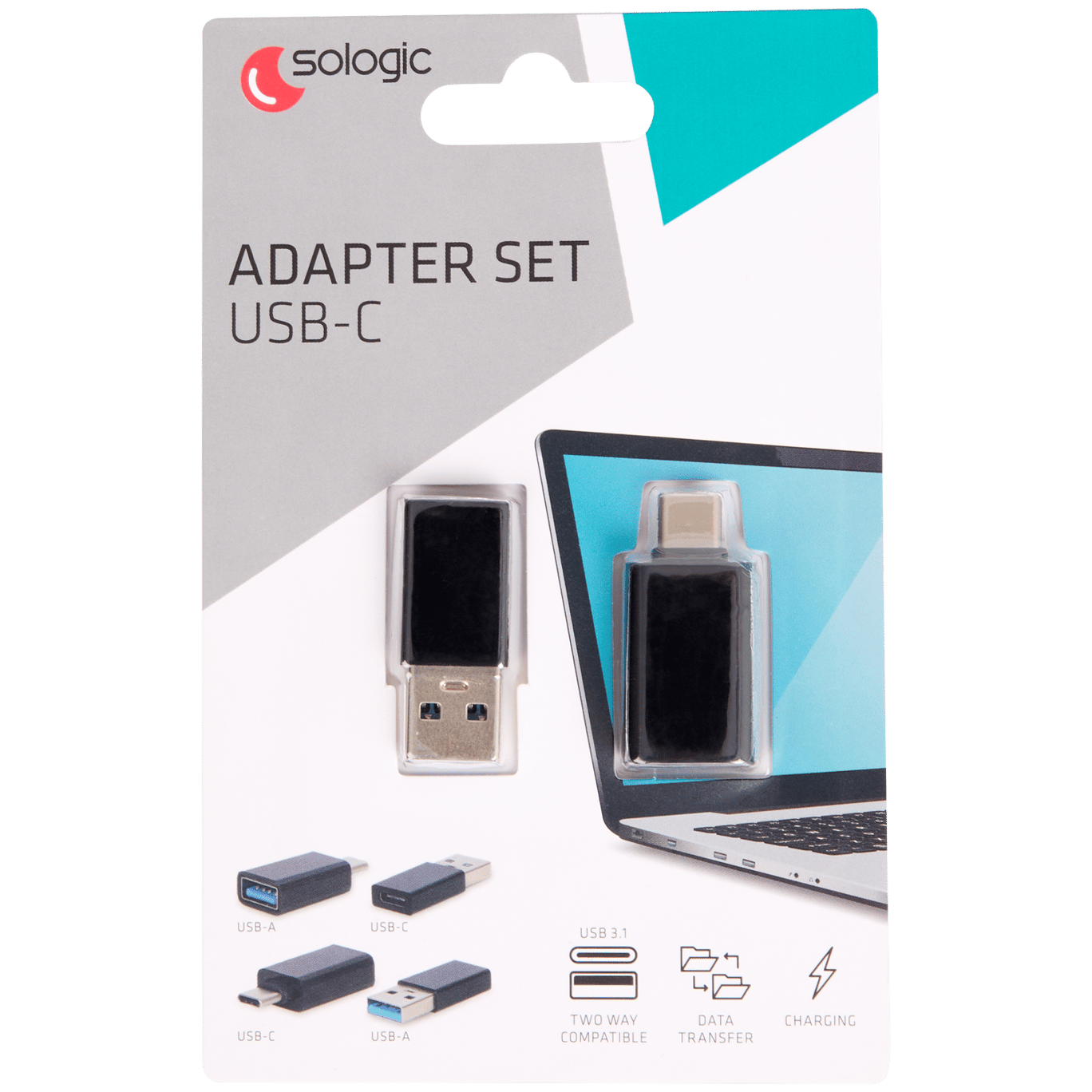 Zestaw adapterów Sologic USB-A i USB-C