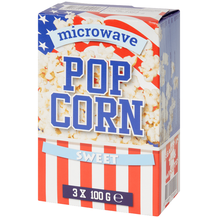 Süßes Mikrowellen-Popcorn