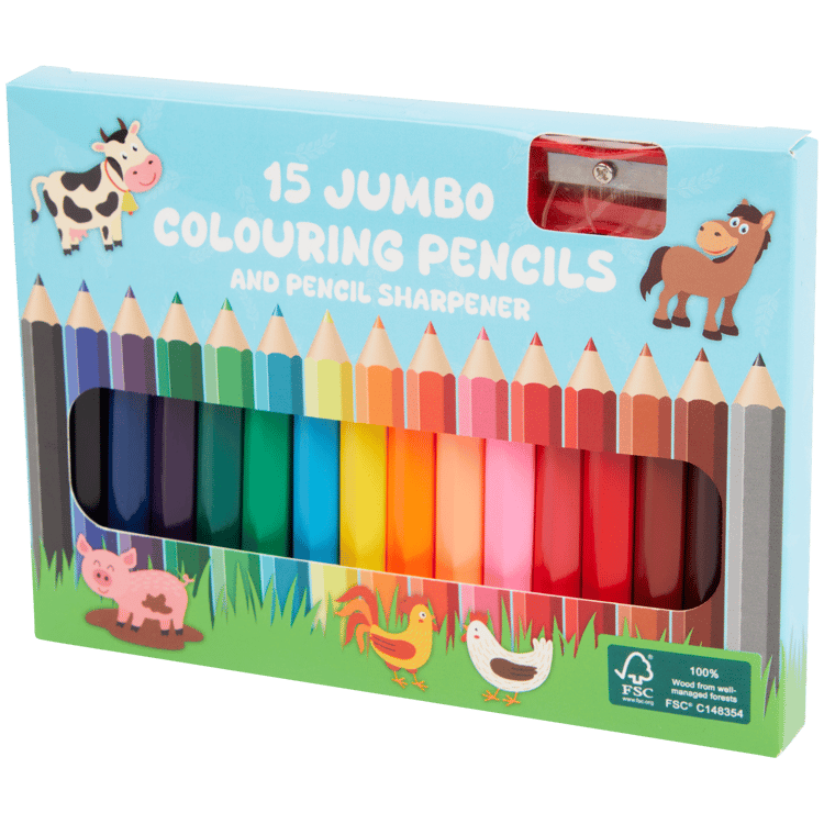 Crayons de couleur jumbo