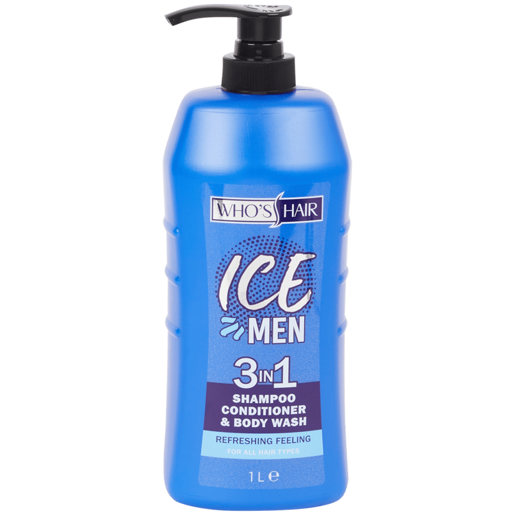 Żel pod prysznic 3 w 1 Who's Hair Ice Men