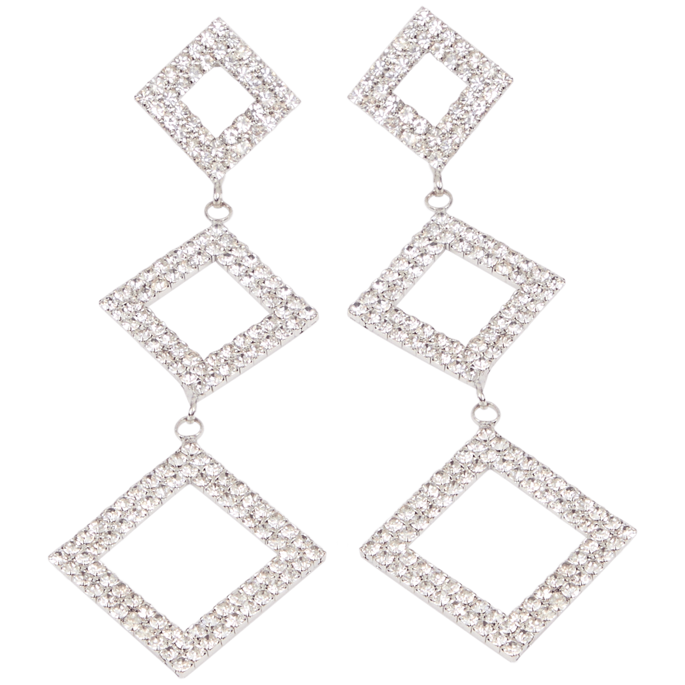 Boucles d'oreilles avec strass