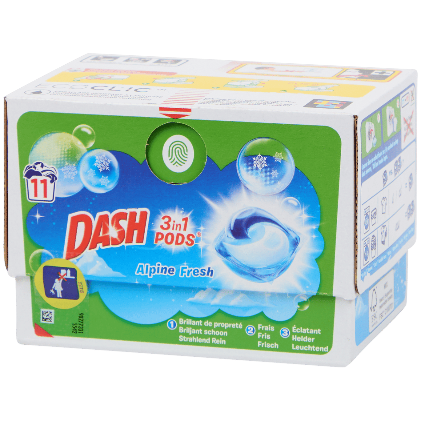 Dash 3-in-1 Waschmittel-Pods Alpine Fresh