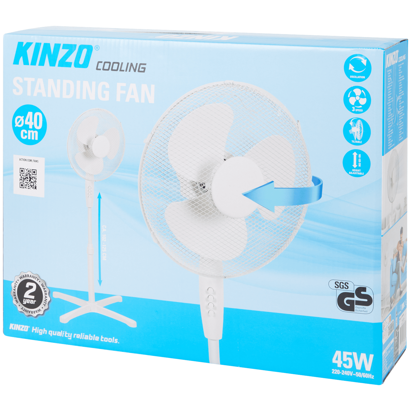 walgelijk vermoeidheid schoolbord Kinzo ventilator | Action.com
