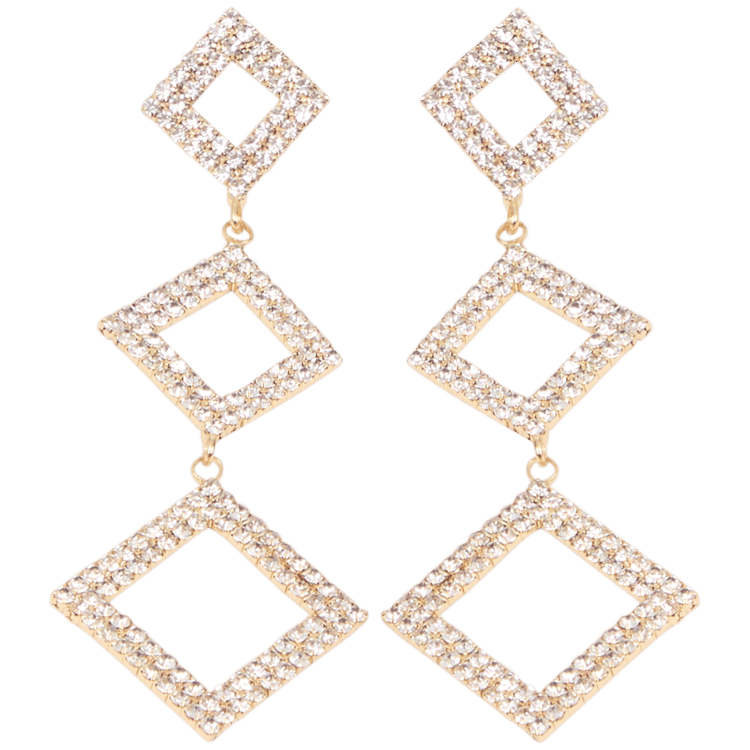 Boucles d'oreilles avec strass