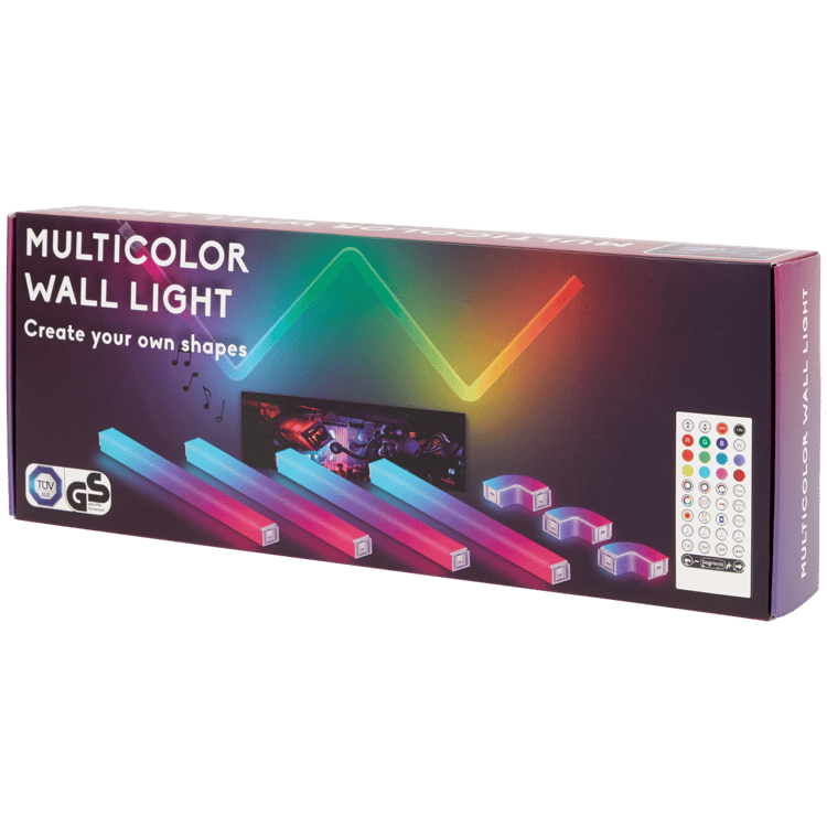 Barre lumineuse murale multicolore